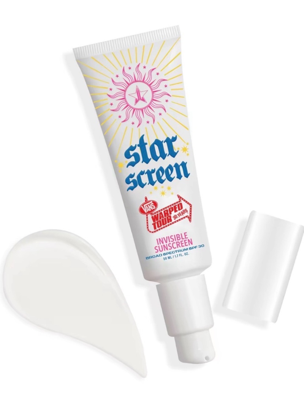 Jeffree Star Star Screen Invisible Sunscreen- SPF30, vegan, no cast, oil free